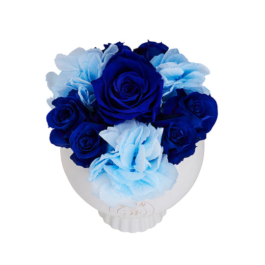 Marquise Vase Blue Fusion