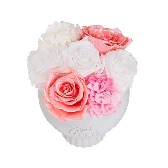 Marquise Vase Pink Ivory Fusion