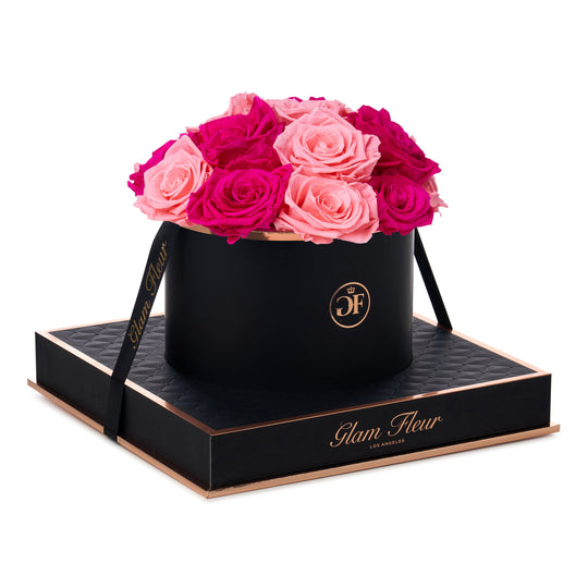 Noir Round Fuchsia and Light Pink