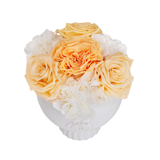 Marquise Vase Peach Creme Fusion