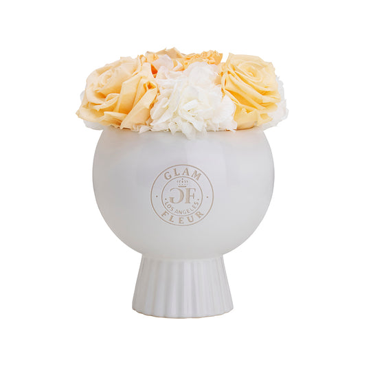 Marquise Vase Peach Creme Fusion