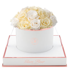 Blanche Round Ivory and Creme