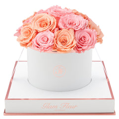 Blanche Round Light Pink and Peach