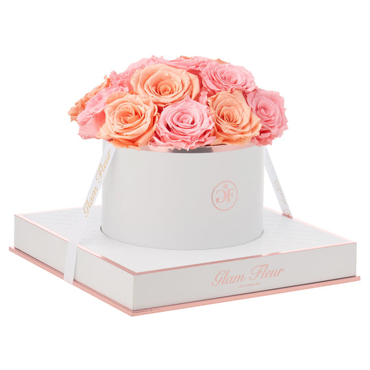 Blanche Round Light Pink and Peach