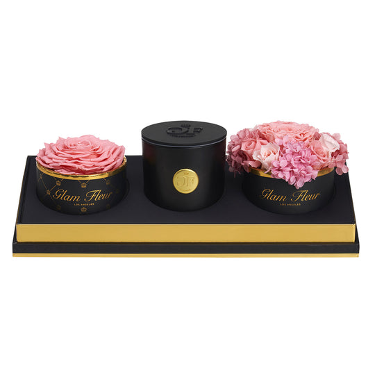 Noir Glam Trio Pink