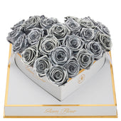 Blanche Heart Metallic Silver