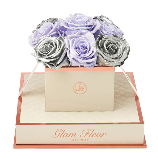 Montagé Chic Glow Lavender and Metallic Silver