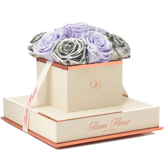 Montagé Chic Glow Lavender and Metallic Silver