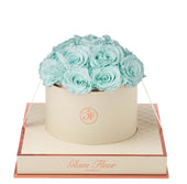 Montagé Round Mint Preserved Roses