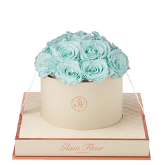 Montagé Round Mint Preserved Roses