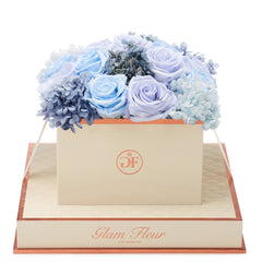 Montagé Square Blue Lavender Fusion Preserved Flowers