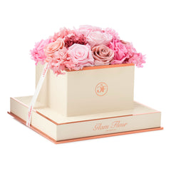 Montagé Square Pink Fusion Preserved Flowers