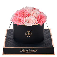 Noir Round Van Gogh Pink and Baby Pink
