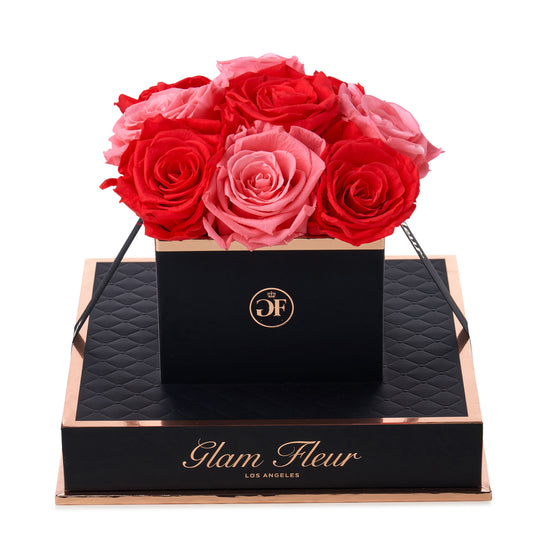 Noir Chic Light Pink and Light Red