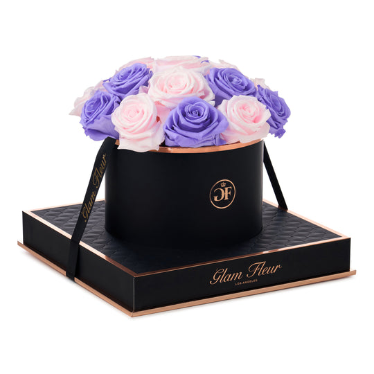 Noir Round Violet and Baby Pink