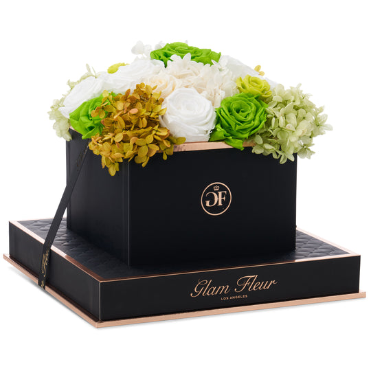 Noir Square Green Fusion