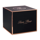 Noir Square Van Gogh Peach and Coral Preserved Roses