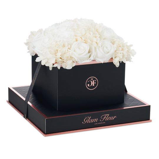 Noir Square White Fusion