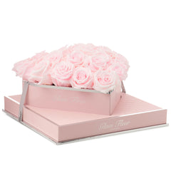 Rosé Heart Baby Pink Preserved Roses