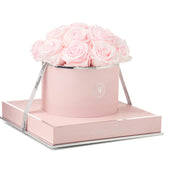 Rosé Round Baby Pink Preserved Roses