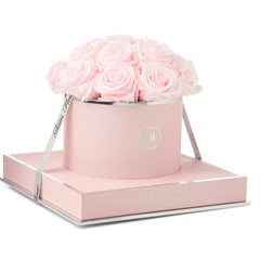 Rosé Round Baby Pink Preserved Roses