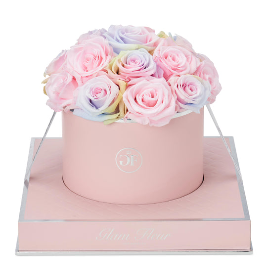 Rosé Round Candy Rainbow and Baby Pink