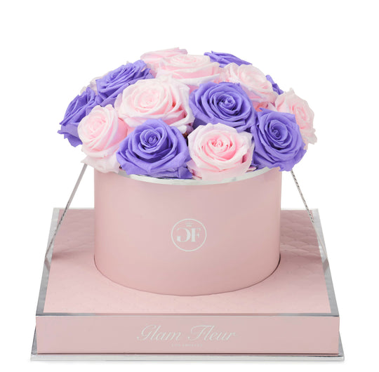 Rosé Round Violet and Baby Pink