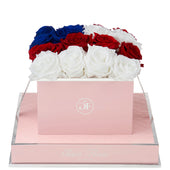 Rosé Square Flag Preserved Roses