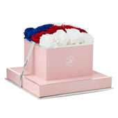 Rosé Square Flag Preserved Roses
