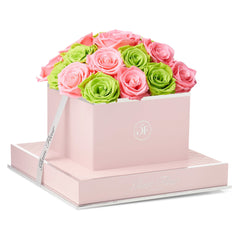 Rosé Square Green and Light Pink
