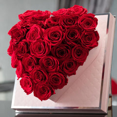 Rosé Heart Red